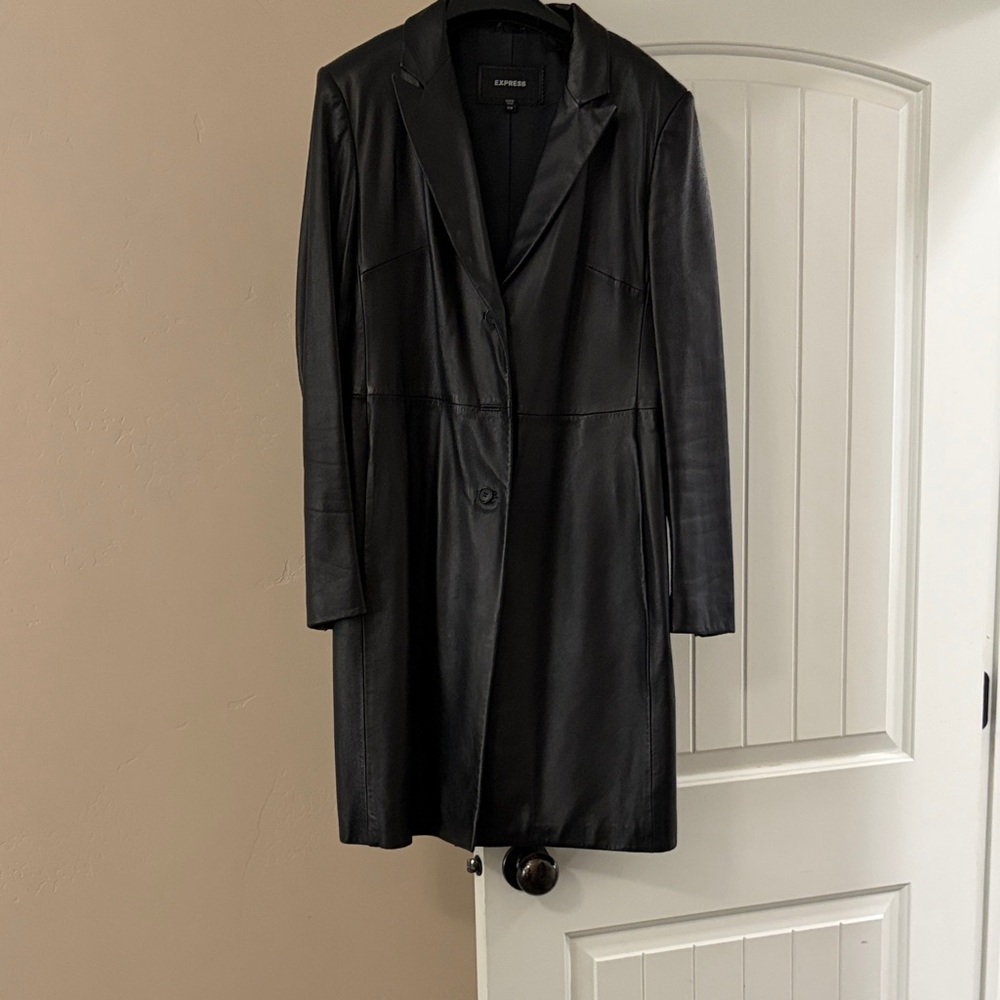 Express Black Leather Jacket